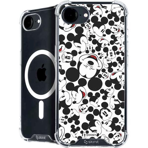 Disney Mickey Mouse Face Pattern iPhone 16e MagSafe Case