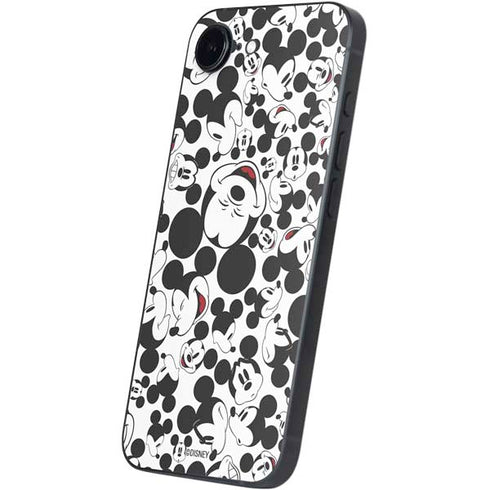 Disney Mickey Mouse Face Pattern iPhone 16e Skin