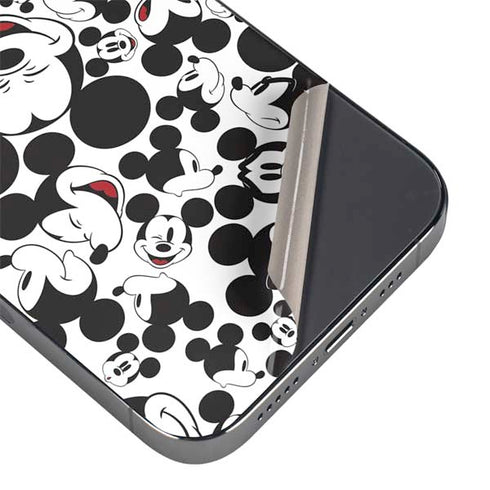 Disney Mickey Mouse Face Pattern iPhone 16e Skin