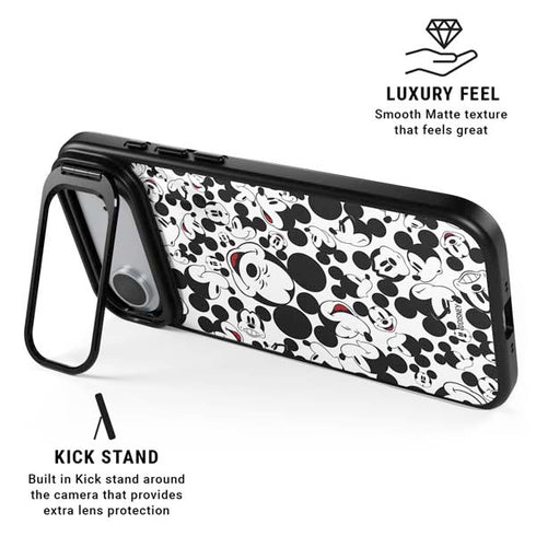 Disney Mickey Mouse Face Pattern iPhone 17 Air Kickstand Case