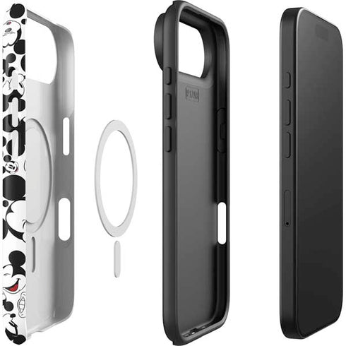 Disney Mickey Mouse Face Pattern iPhone 17 Air Magsafe Impact Case