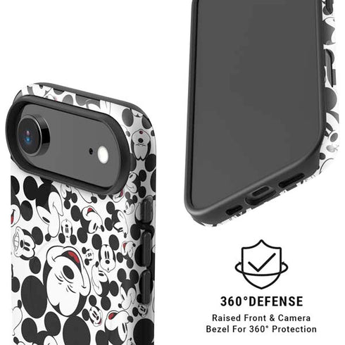 Disney Mickey Mouse Face Pattern iPhone 17 Air Magsafe Impact Case