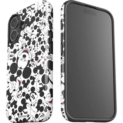 Disney Mickey Mouse Face Pattern iPhone 17 Impact Case