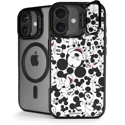 Disney Mickey Mouse Face Pattern iPhone 17 Kickstand Case