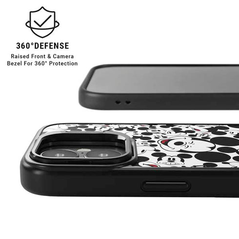 Disney Mickey Mouse Face Pattern iPhone 17 Kickstand Case