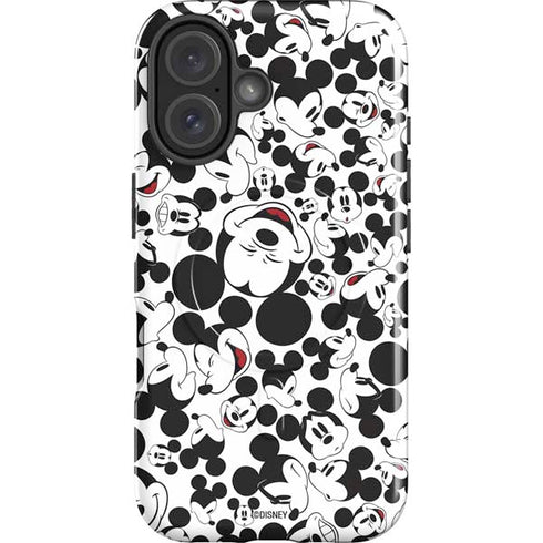 Disney Mickey Mouse Face Pattern iPhone 17 Magsafe Impact Case