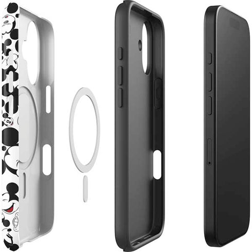 Disney Mickey Mouse Face Pattern iPhone 17 Magsafe Impact Case