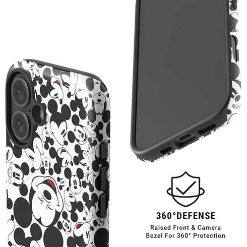 Disney Mickey Mouse Face Pattern iPhone 17 Magsafe Impact Case