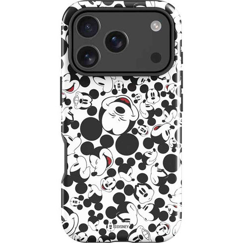 Disney Mickey Mouse Face Pattern iPhone 17 Pro Impact Case