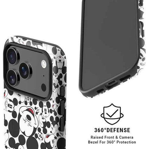 Disney Mickey Mouse Face Pattern iPhone 17 Pro Magsafe Impact Case