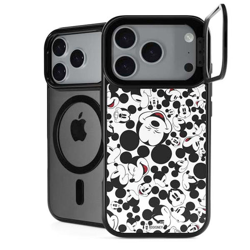 Disney Mickey Mouse Face Pattern iPhone 17 Pro Max Kickstand Case