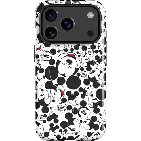 Disney Mickey Mouse Face Pattern iPhone 17 Pro Max Magsafe Impact Case