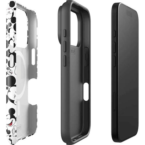 Disney Mickey Mouse Face Pattern iPhone 17 Pro Max Magsafe Impact Case
