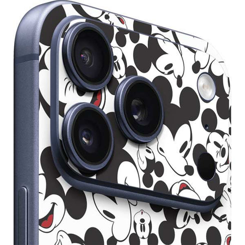 Disney Mickey Mouse Face Pattern iPhone 17 Pro Max Skin