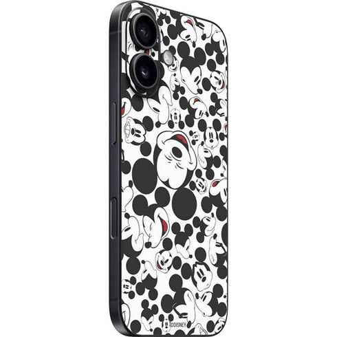 Disney Mickey Mouse Face Pattern iPhone 17 Skin