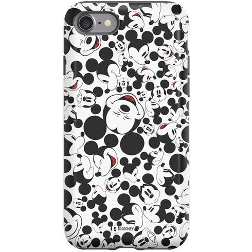 Disney Mickey Mouse Face Pattern iPhone SE (2nd & 3rd Gen) Pro Case