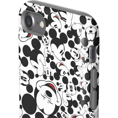 Disney Mickey Mouse Face Pattern iPhone SE (2nd & 3rd Gen) Pro Case