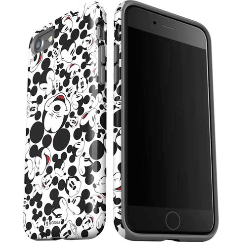 Disney Mickey Mouse Face Pattern iPhone SE (2nd & 3rd Gen) Pro Case