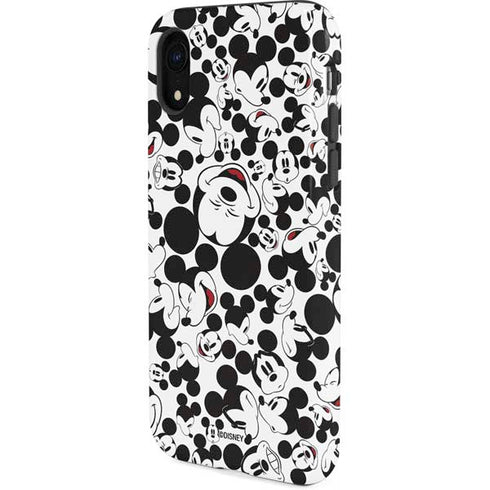 Disney Mickey Mouse Face Pattern iPhone XR Pro Case