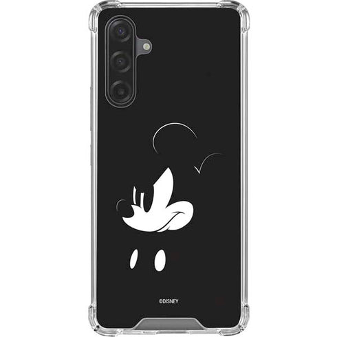 Disney Mickey Mouse Black and White Galaxy A17 Clear Case