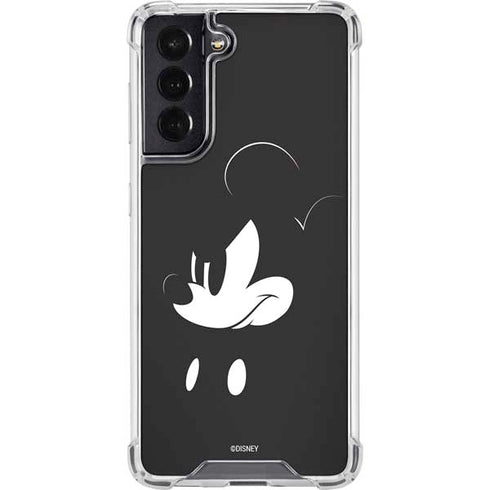 Disney Mickey Mouse Black and White Galaxy S22 Clear Case