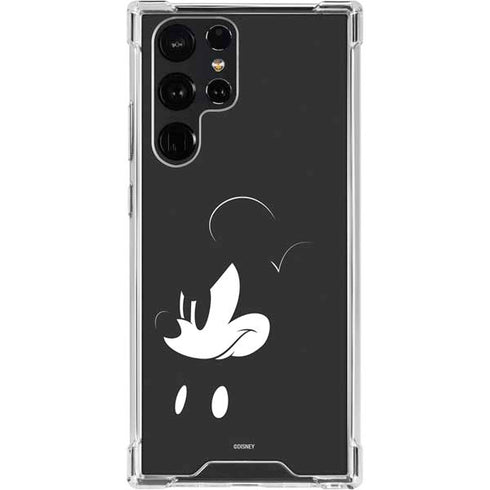 Disney Mickey Mouse Black and White Galaxy S23 Ultra Clear Case