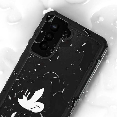 Disney Mickey Mouse Black and White Galaxy S24 Plus Waterproof Case