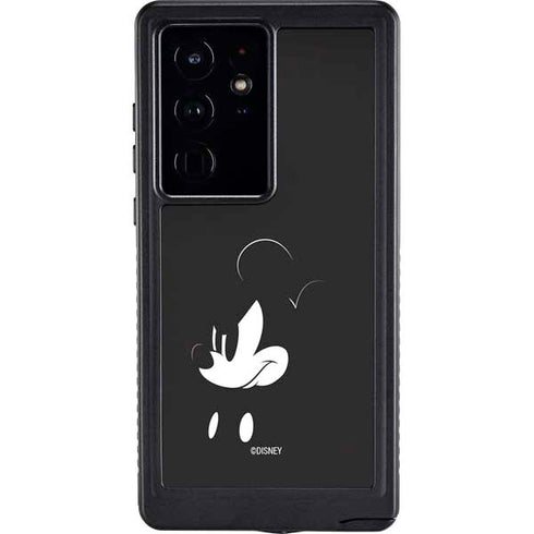 Disney Mickey Mouse Black and White Galaxy S24 Ultra Waterproof Case