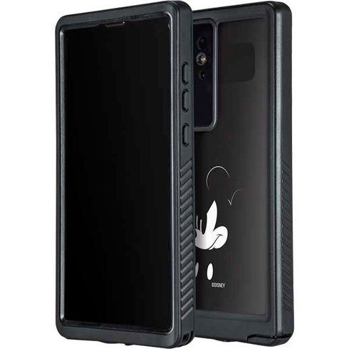 Disney Mickey Mouse Black and White Galaxy S24 Ultra Waterproof Case