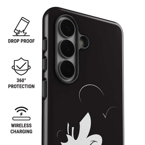 Disney Mickey Mouse Black and White Galaxy S26 Plus Impact Case