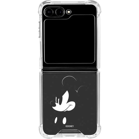 Disney Mickey Mouse Black and White Galaxy Z Flip6 Clear Case