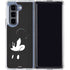 Disney Mickey Mouse Black and White Galaxy Z Fold5 5G Clear Case