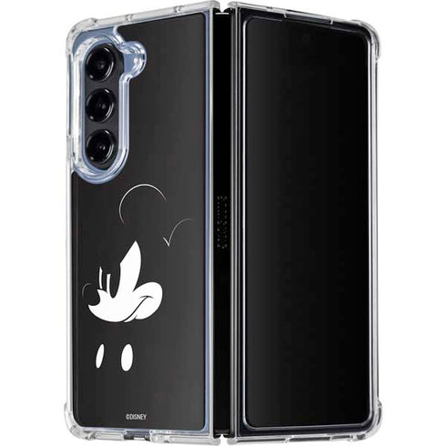 Disney Mickey Mouse Black and White Galaxy Z Fold5 5G Clear Case