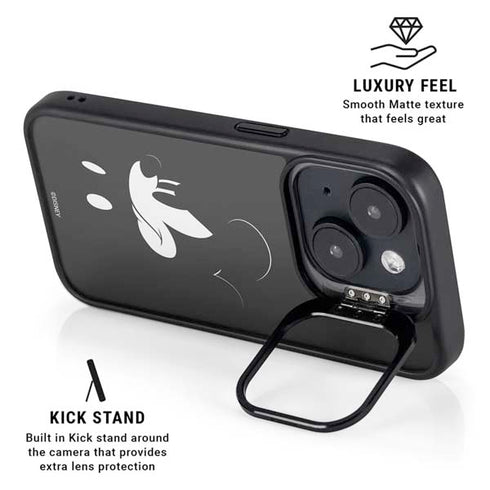 Disney Mickey Mouse Black and White iPhone 14 Plus Kickstand Case