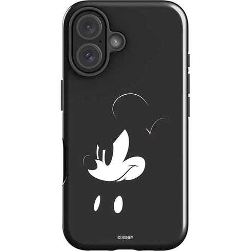 Disney Mickey Mouse Black and White iPhone 16 Impact Case