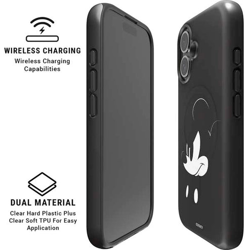 Disney Mickey Mouse Black and White iPhone 16 Magsafe Impact Case