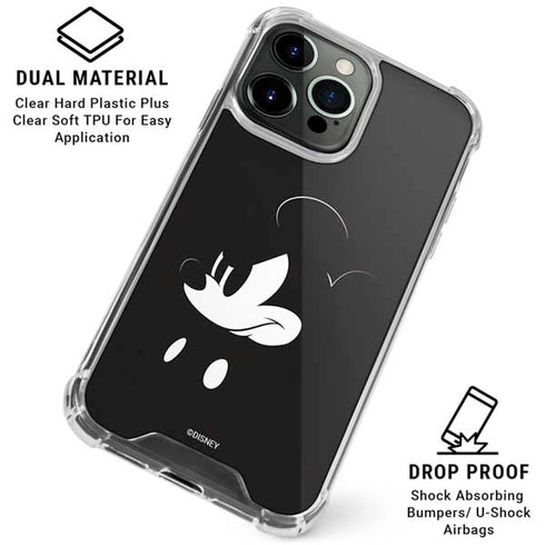Disney Mickey Mouse Black and White iPhone 16 Pro Clear Case