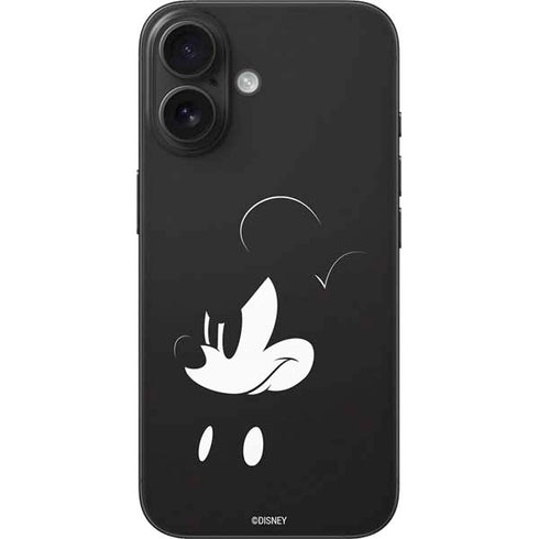 Disney Mickey Mouse Black and White iPhone 16 Skin