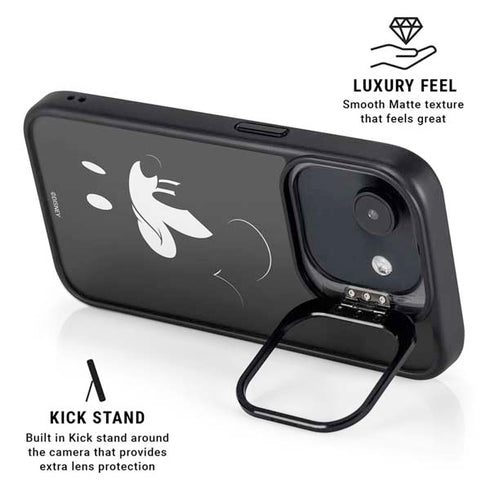 Disney Mickey Mouse Black and White iPhone 16e Kickstand Case