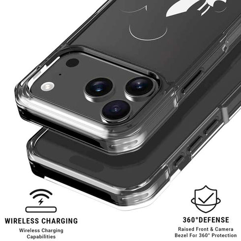 Disney Mickey Mouse Black and White iPhone 18 Pro Clear Case
