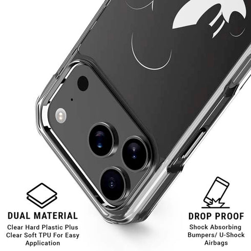Disney Mickey Mouse Black and White iPhone 18 Pro Clear Case