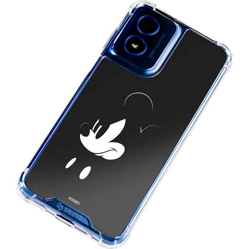Disney Mickey Mouse Black and White Moto G Play 4G (2024) Clear Case