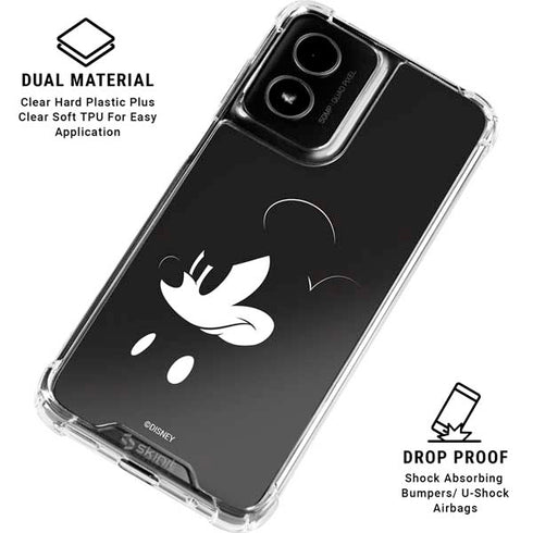 Disney Mickey Mouse Black and White Moto G Power 5G (2024) Clear Case