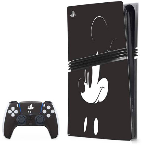 Disney Mickey Mouse Black and White PS5 Pro Bundle Skin