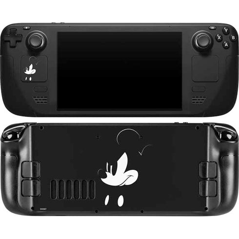Disney Mickey Mouse Black and White Steam Deck Handheld Gaming Computer OLED Skin