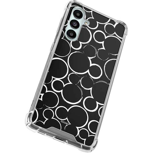 Disney Mickey Mouse Logo Pattern Galaxy A16 5G Clear Case
