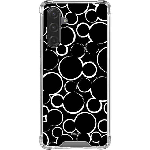 Disney Mickey Mouse Logo Pattern Galaxy A17 Clear Case