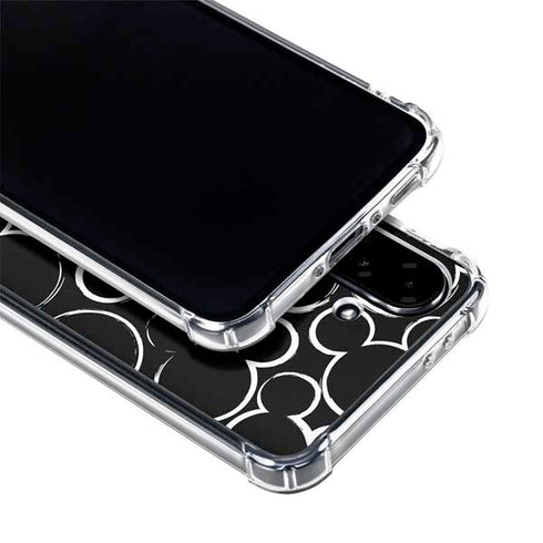 Disney Mickey Mouse Logo Pattern Galaxy A36 5G Clear Case