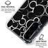 Disney Mickey Mouse Logo Pattern Galaxy A36 5G Clear Case
