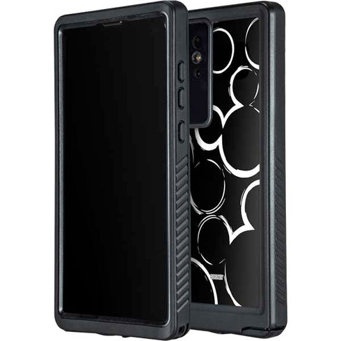 Disney Mickey Mouse Logo Pattern Galaxy S24 Ultra Waterproof Case